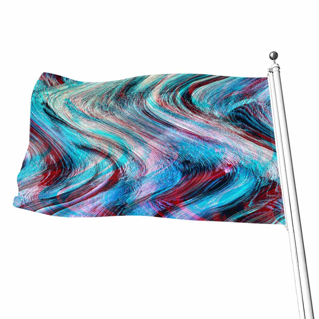 Smoke Psychedelic Trippy Print Flag