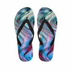Smoke Psychedelic Trippy Print Flip Flops