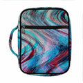 Smoke Psychedelic Trippy Print Front Pocket Bible Bag