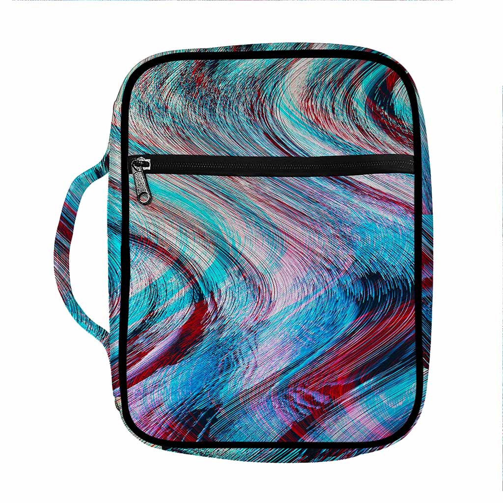 Smoke Psychedelic Trippy Print Front Pocket Bible Bag