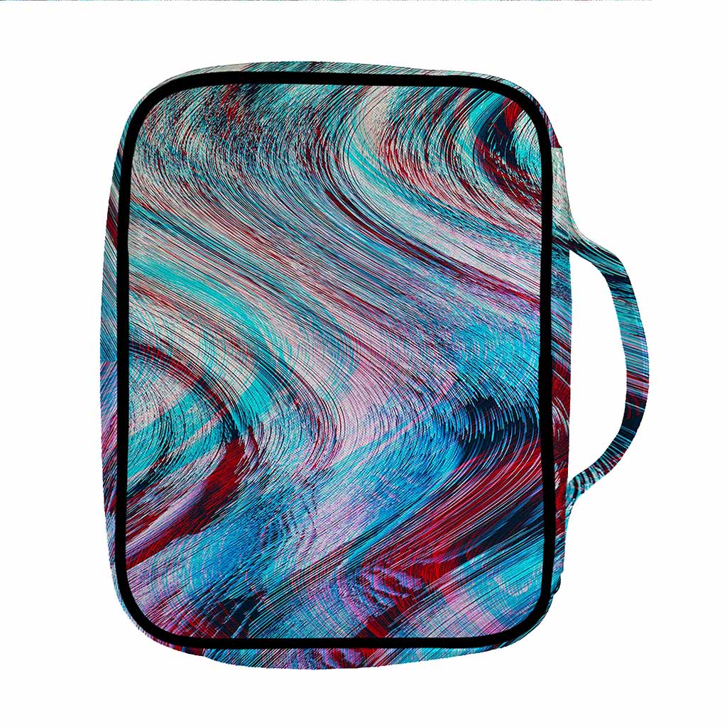 Smoke Psychedelic Trippy Print Front Pocket Bible Bag