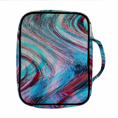 Smoke Psychedelic Trippy Print Front Pocket Bible Bag