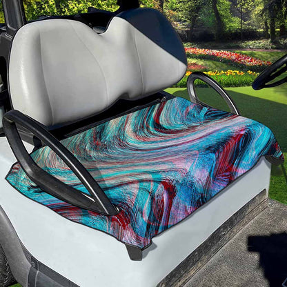 Smoke Psychedelic Trippy Print Golf Cart Seat Cover