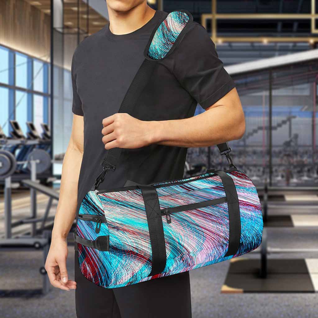 Smoke Psychedelic Trippy Print Gym Bag