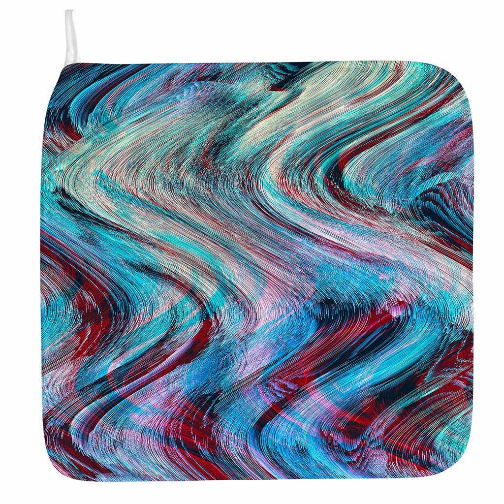 Smoke Psychedelic Trippy Print Hand Towel