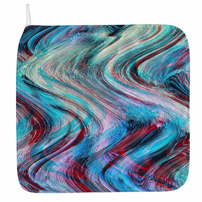 Smoke Psychedelic Trippy Print Hand Towel