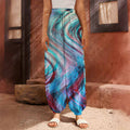 Smoke Psychedelic Trippy Print Harem Pants