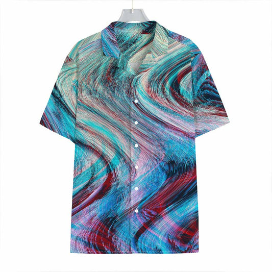 Smoke Psychedelic Trippy Print Hawaiian Shirt