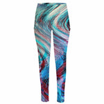 Smoke Psychedelic Trippy Print High-Waisted Pocket Leggings
