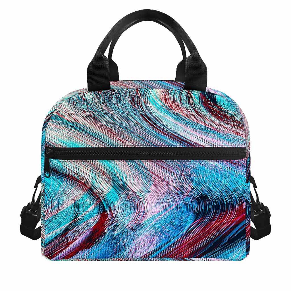 Smoke Psychedelic Trippy Print Insulated Lunch Bag