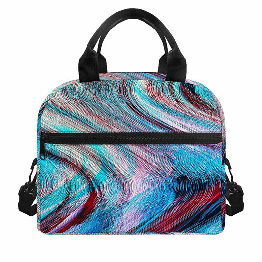 Smoke Psychedelic Trippy Print Insulated Lunch Bag