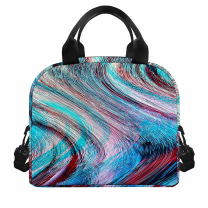 Smoke Psychedelic Trippy Print Insulated Lunch Bag