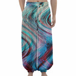 Smoke Psychedelic Trippy Print Lantern Pants