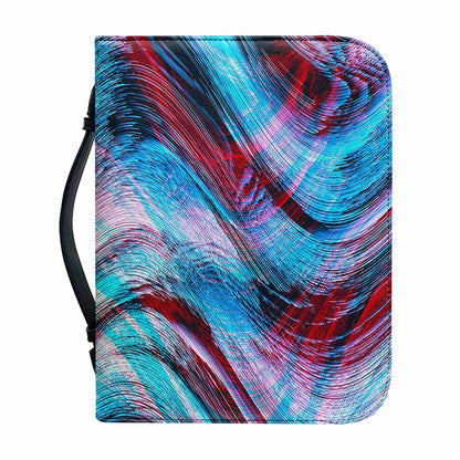 Smoke Psychedelic Trippy Print Leather Bible Cover