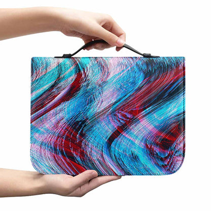 Smoke Psychedelic Trippy Print Leather Bible Cover