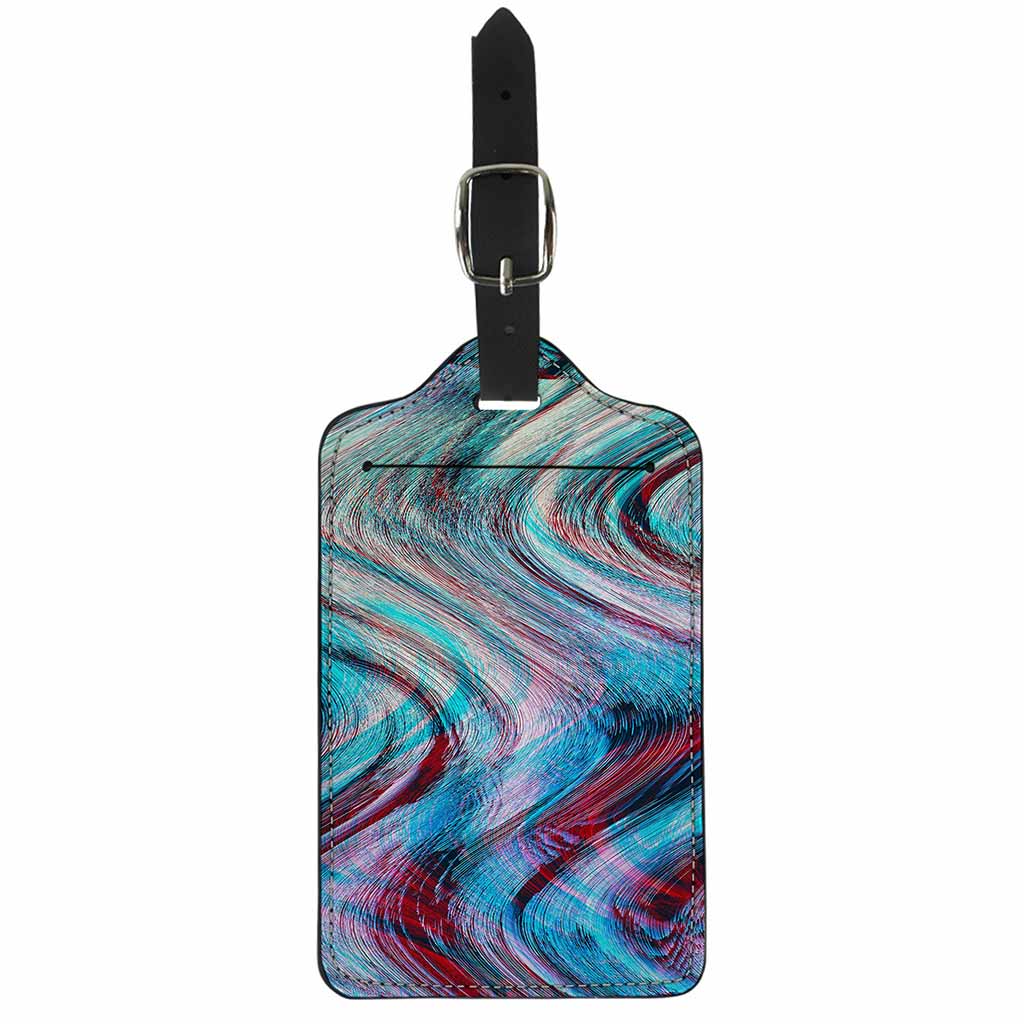 Smoke Psychedelic Trippy Print Luggage Tag
