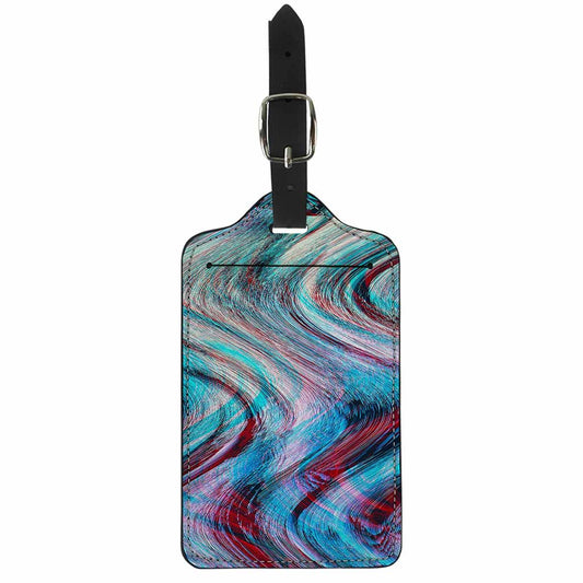 Smoke Psychedelic Trippy Print Luggage Tag