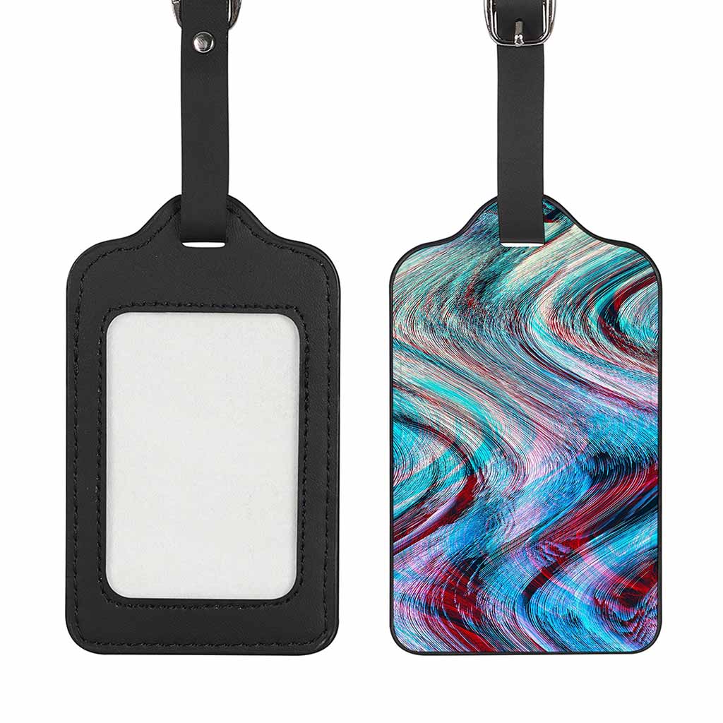 Smoke Psychedelic Trippy Print Luggage Tag