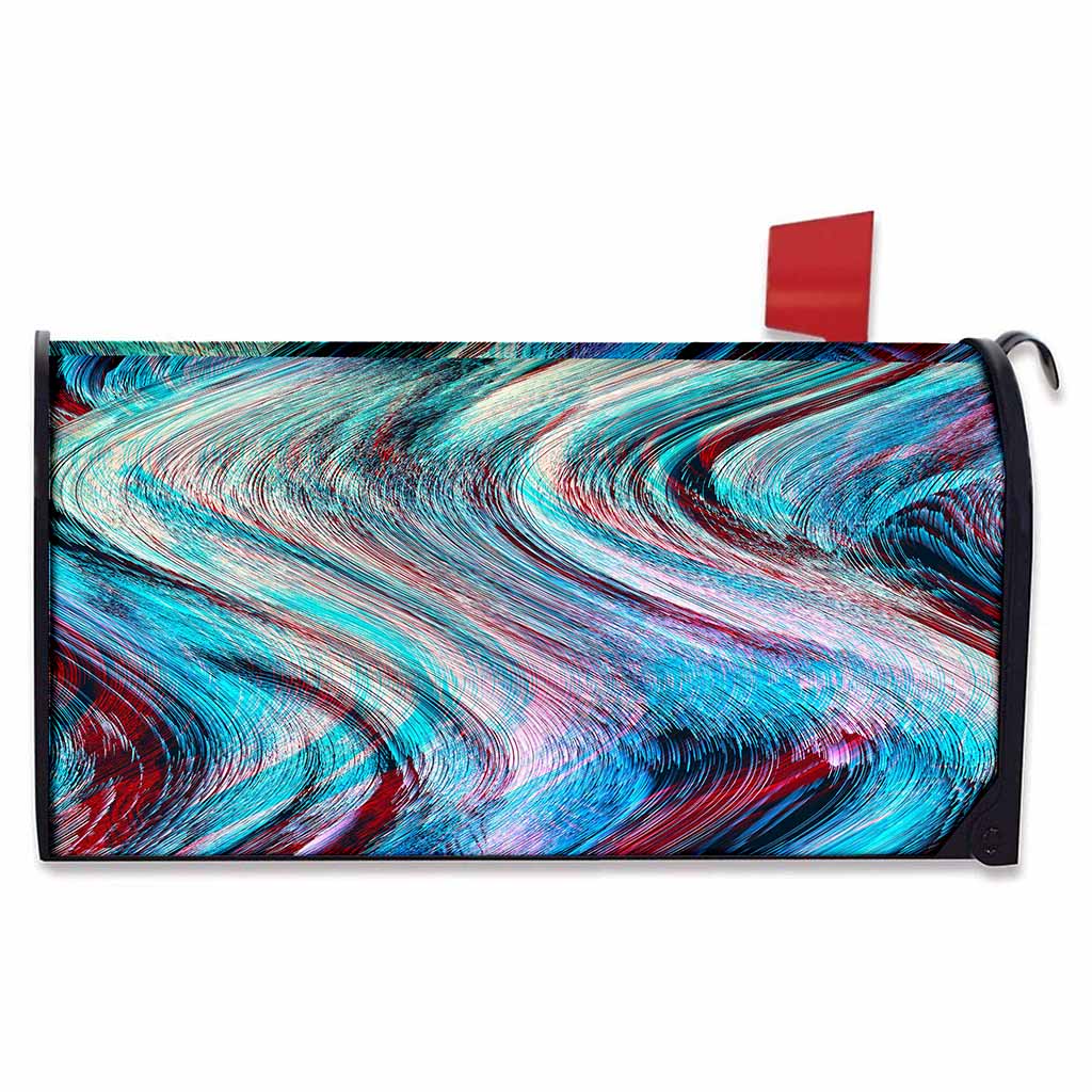 Smoke Psychedelic Trippy Print Mailbox Cover