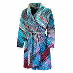 Smoke Psychedelic Trippy Print Men's Bathrobe