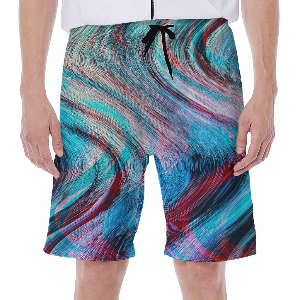 Smoke Psychedelic Trippy Print Men's Beach Shorts