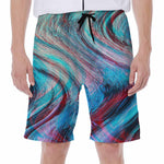 Smoke Psychedelic Trippy Print Men's Beach Shorts