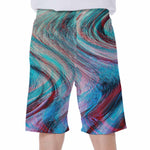 Smoke Psychedelic Trippy Print Men's Beach Shorts