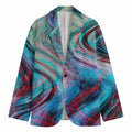 Smoke Psychedelic Trippy Print Men's Blazer