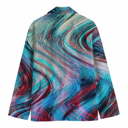 Smoke Psychedelic Trippy Print Men's Blazer
