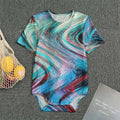 Smoke Psychedelic Trippy Print Men's Bodysuit
