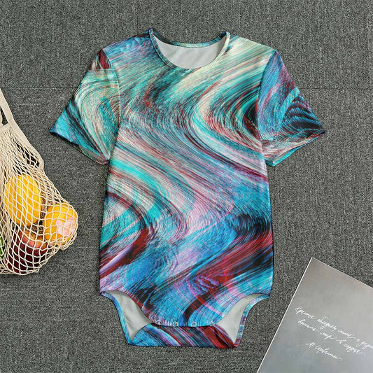 Smoke Psychedelic Trippy Print Men's Bodysuit