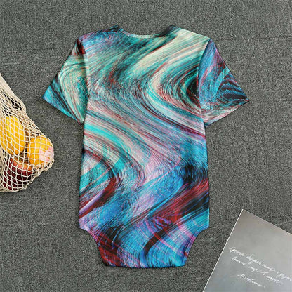 Smoke Psychedelic Trippy Print Men's Bodysuit
