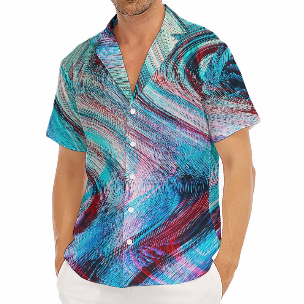 Smoke Psychedelic Trippy Print Men's Deep V-Neck Shirt