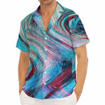 Smoke Psychedelic Trippy Print Men's Deep V-Neck Shirt