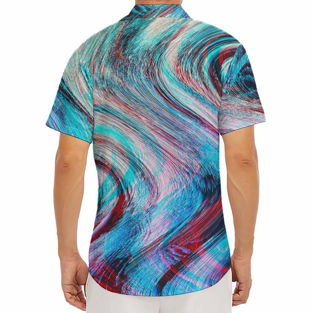 Smoke Psychedelic Trippy Print Men's Deep V-Neck Shirt