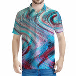 Smoke Psychedelic Trippy Print Men's Polo Shirt