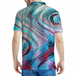 Smoke Psychedelic Trippy Print Men's Polo Shirt