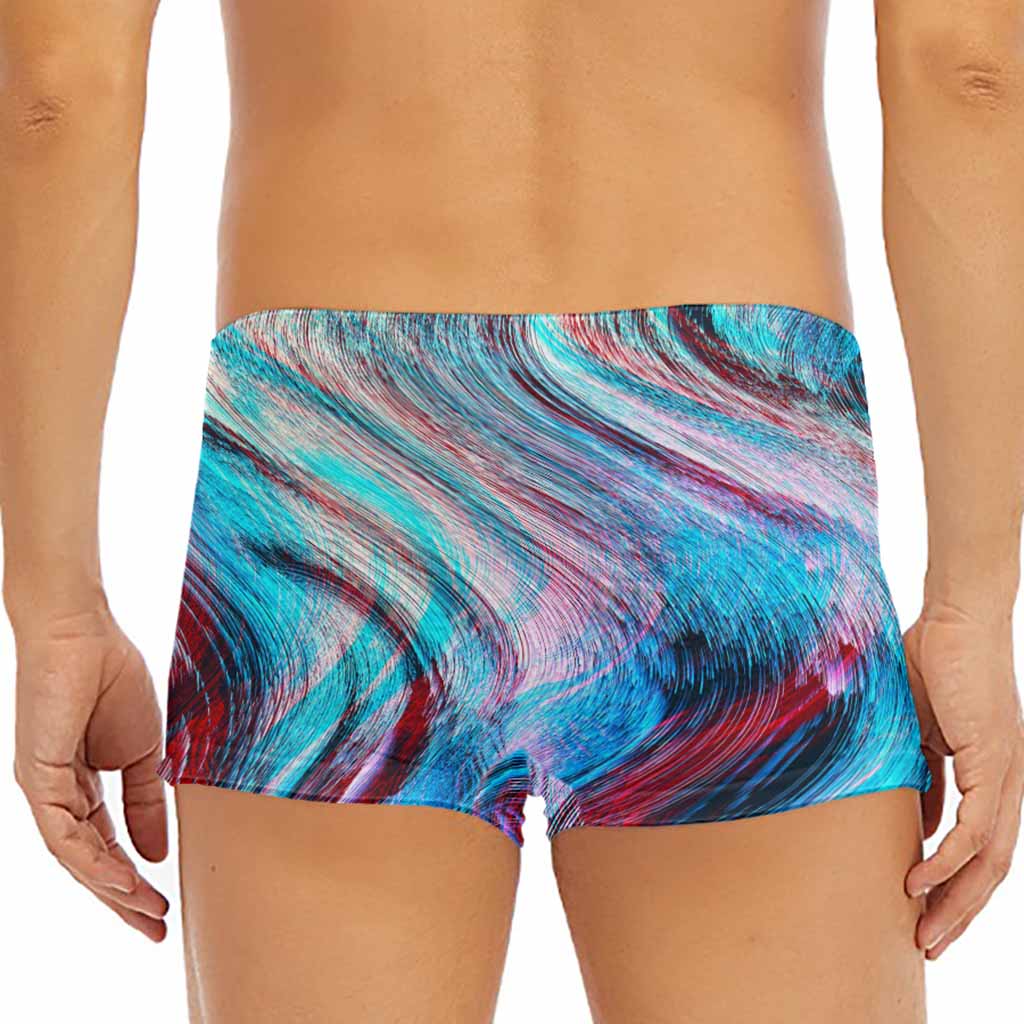 Smoke Psychedelic Trippy Print Men's Short Boxer Briefs