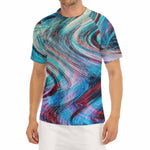 Smoke Psychedelic Trippy Print Men's Short Sleeve Rash Guard