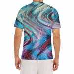 Smoke Psychedelic Trippy Print Men's Short Sleeve Rash Guard