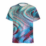Smoke Psychedelic Trippy Print Men's Sports T-Shirt