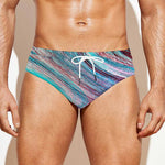 Smoke Psychedelic Trippy Print Men's Swim Briefs