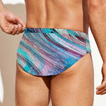 Smoke Psychedelic Trippy Print Men's Swim Briefs