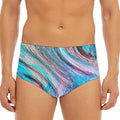 Smoke Psychedelic Trippy Print Men's Triangle Swim Briefs