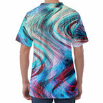 Smoke Psychedelic Trippy Print Men's Velvet T-Shirt