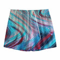 Smoke Psychedelic Trippy Print Mesh Shorts