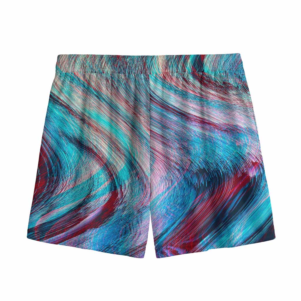 Smoke Psychedelic Trippy Print Mesh Shorts