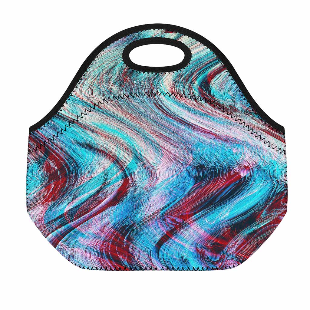 Smoke Psychedelic Trippy Print Neoprene Lunch Bag