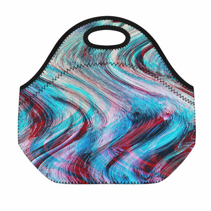 Smoke Psychedelic Trippy Print Neoprene Lunch Bag