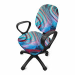 Smoke Psychedelic Trippy Print Office Chair Cover